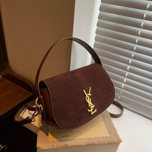 The Vintage Elegance Suede Shoulder Bags