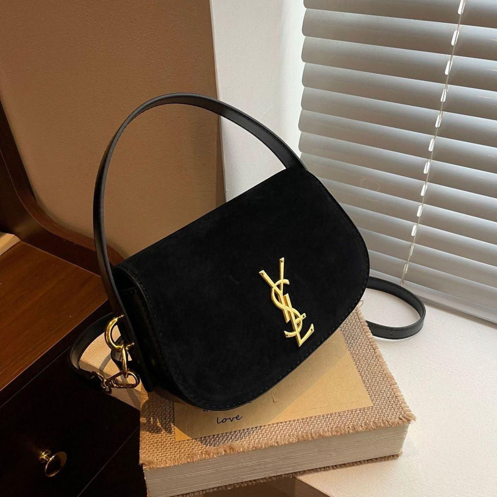 The Vintage Elegance Suede Shoulder Bags