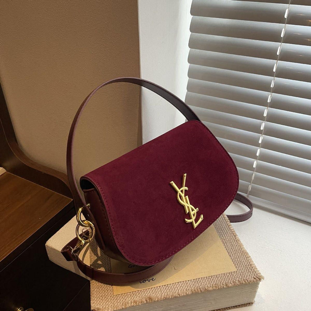 The Vintage Elegance Suede Shoulder Bags