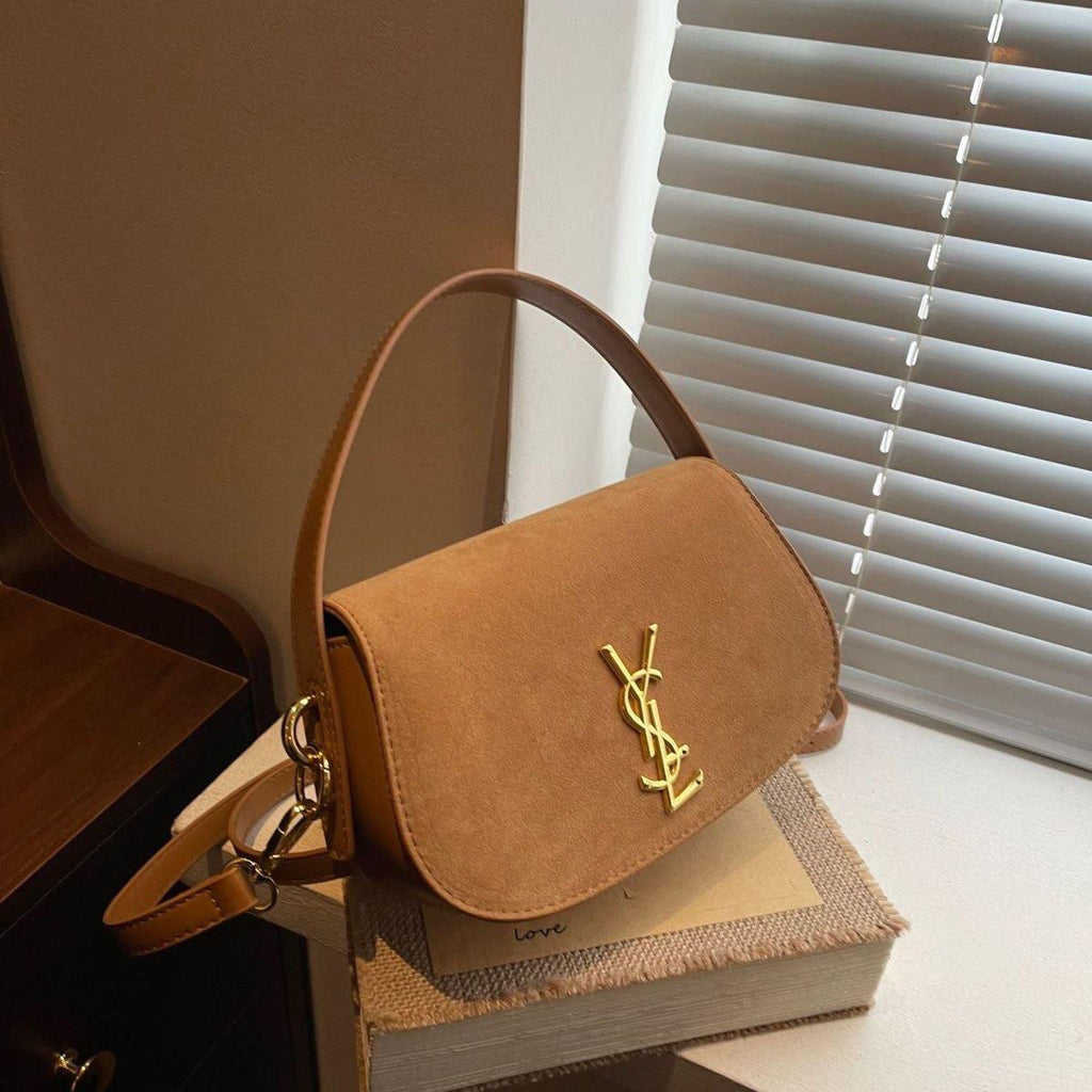 The Vintage Elegance Suede Shoulder Bags