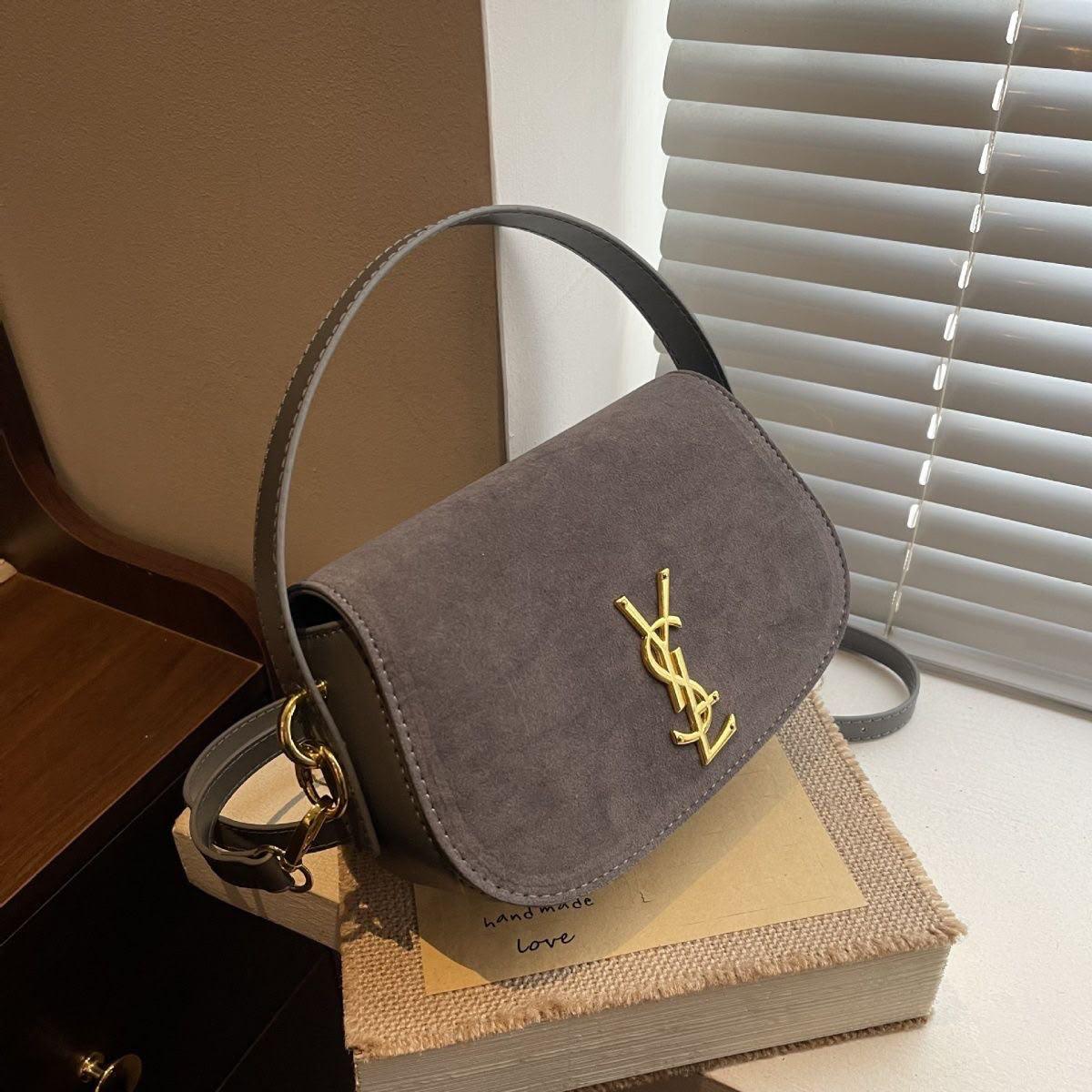 The Vintage Elegance Suede Shoulder Bags
